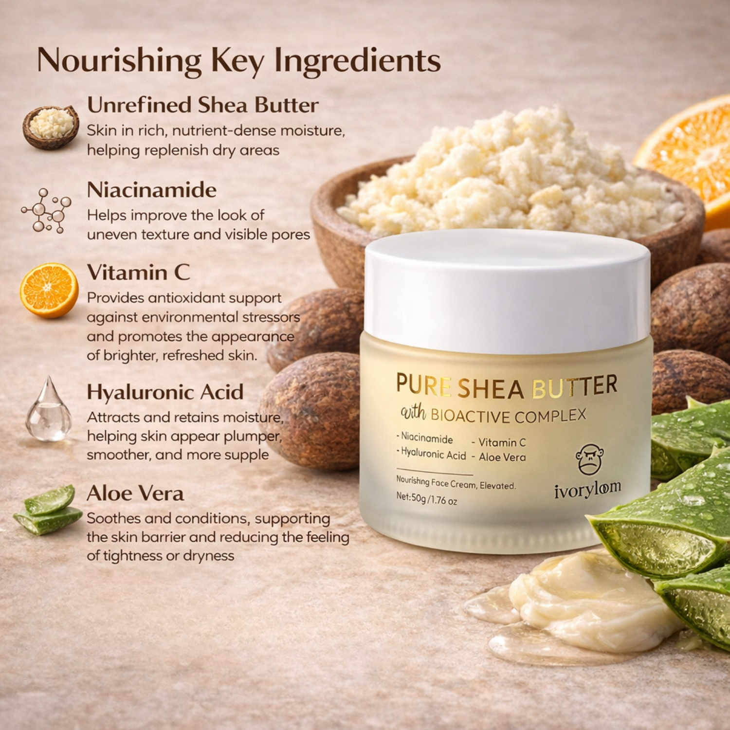 Shea Butter + Bioactive Complex Face Cream