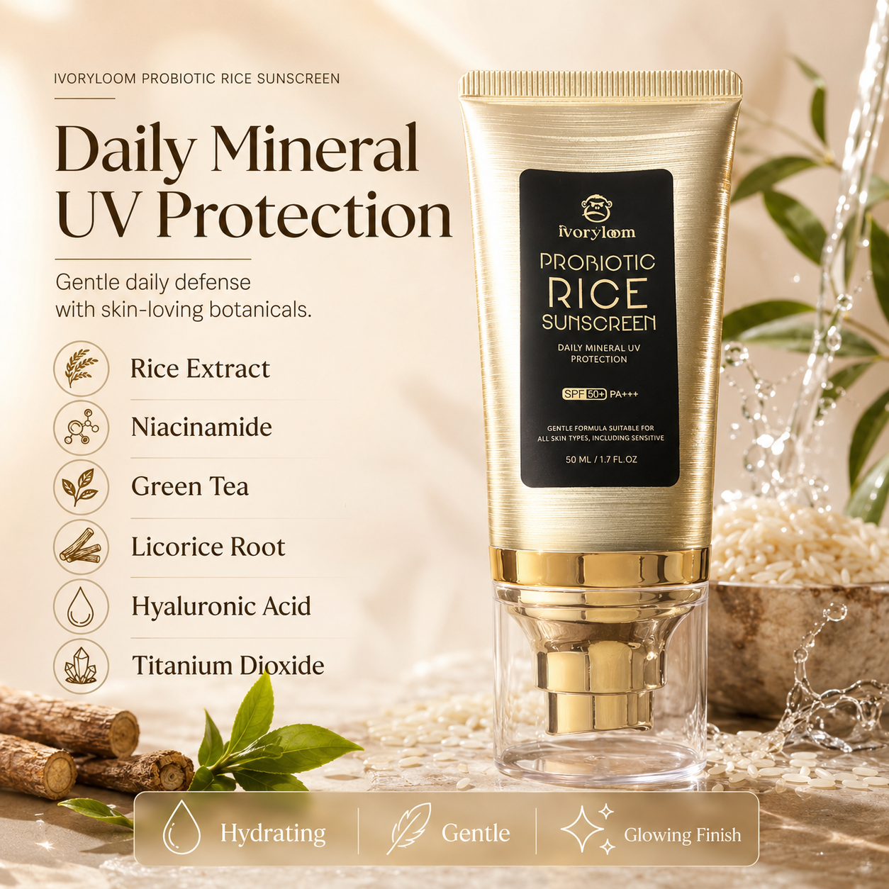 Probiotic Rice Mineral Sunscreen SPF 50+