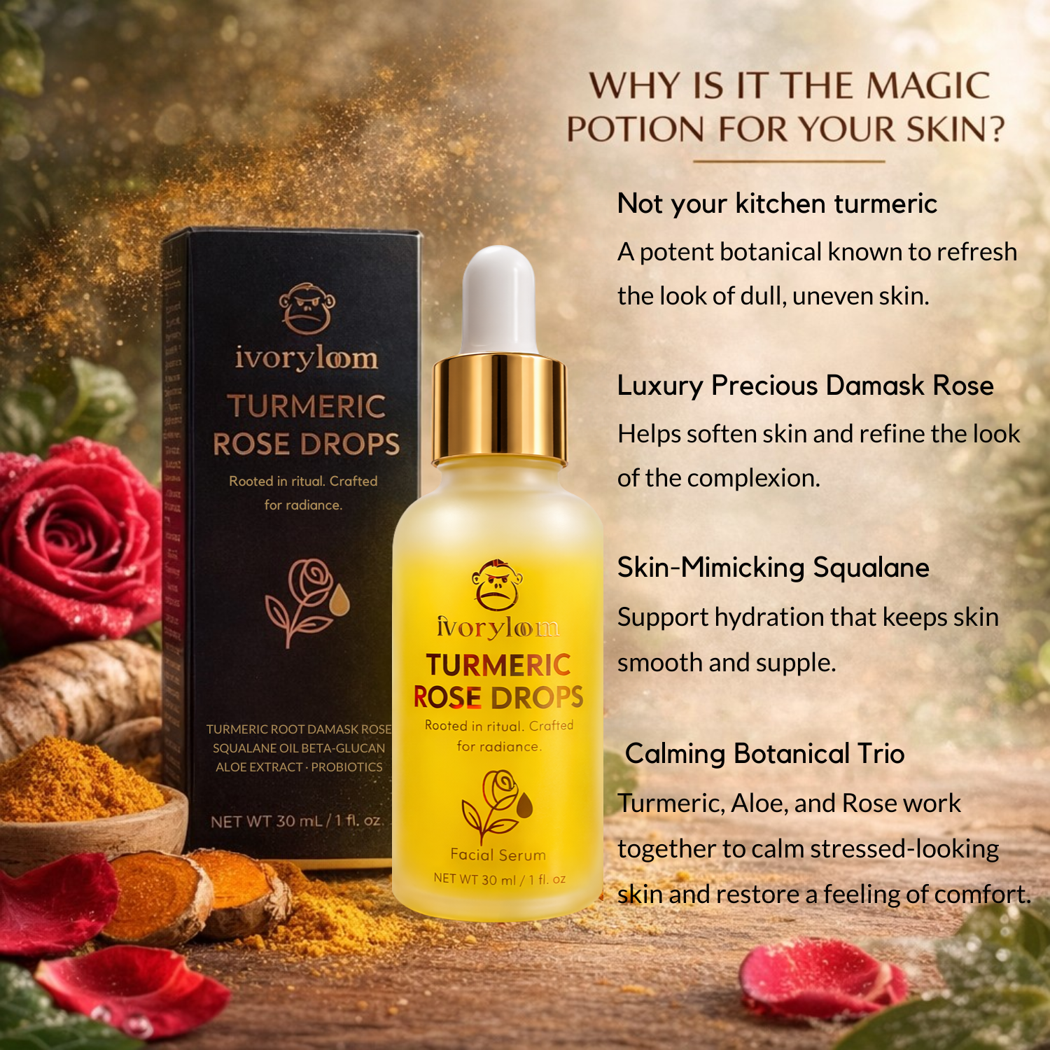 Turmeric Rose Drops